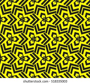 Abstract geometric wallpaper. vector. yellow and black. gold