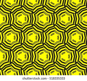 Abstract geometric wallpaper. vector. yellow and black. gold