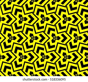 Abstract geometric wallpaper. vector. yellow and black. gold
