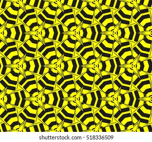 Abstract geometric wallpaper. vector. yellow and black. gold