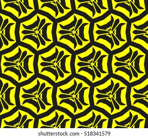 Abstract geometric wallpaper. vector. yellow and black. gold