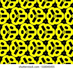 Abstract geometric wallpaper. vector. yellow and black. gold