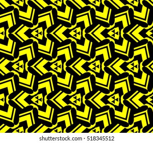 Abstract geometric wallpaper. vector. yellow and black. gold