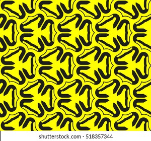 Abstract geometric wallpaper. vector. yellow and black. gold