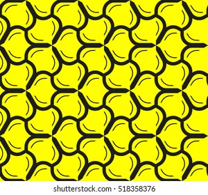 Abstract geometric wallpaper. vector. yellow and black. gold