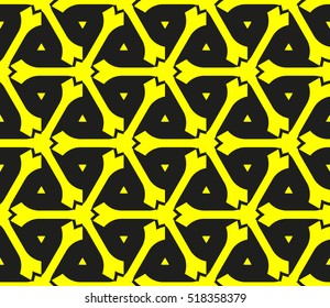 Abstract geometric wallpaper. vector. yellow and black. gold