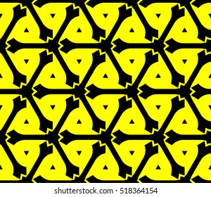 Abstract geometric wallpaper. vector. yellow and black. gold