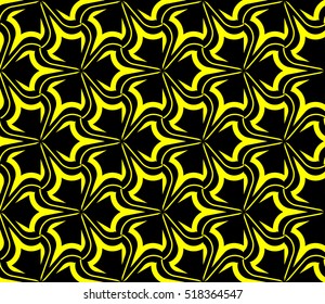Abstract geometric wallpaper. vector. yellow and black. gold