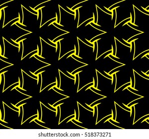 Abstract geometric wallpaper. vector. yellow and black. gold