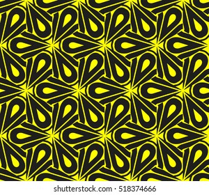 Abstract geometric wallpaper. vector. yellow and black. gold