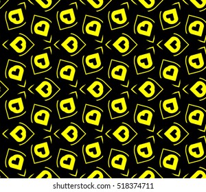 Abstract geometric wallpaper. vector. yellow and black. gold