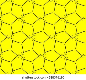 Abstract geometric wallpaper. vector. yellow and black. gold