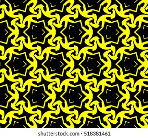 Abstract geometric wallpaper. vector. yellow and black. gold