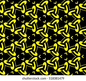 Abstract geometric wallpaper. vector. yellow and black. gold