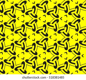 Abstract geometric wallpaper. vector. yellow and black. gold