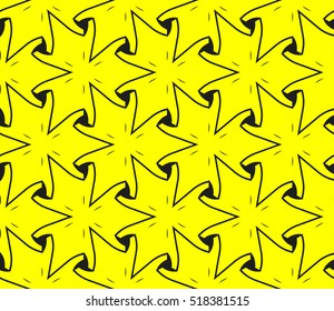 Abstract geometric wallpaper. vector. yellow and black. gold