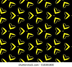 Abstract geometric wallpaper. vector. yellow and black. gold