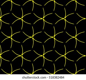 Abstract geometric wallpaper. vector. yellow and black. gold