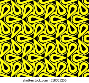 Abstract geometric wallpaper. vector. yellow and black. gold