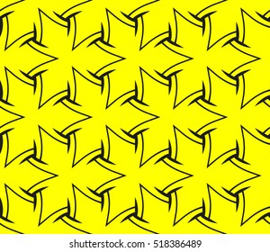 Abstract geometric wallpaper. vector. yellow and black. gold