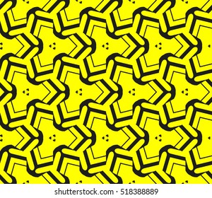 Abstract geometric wallpaper. vector. yellow and black. gold