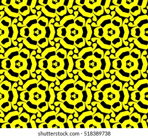 Abstract geometric wallpaper. vector. yellow and black. gold