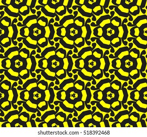 Abstract geometric wallpaper. vector. yellow and black. gold