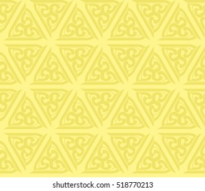 Abstract geometric wallpaper. vector. yellow