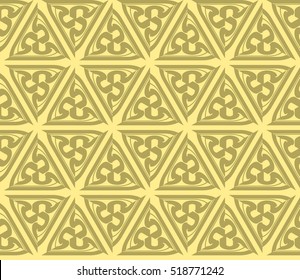Abstract geometric wallpaper. vector. yellow