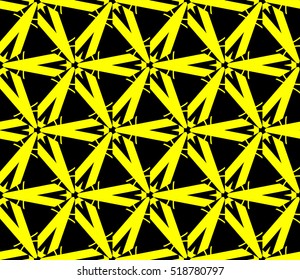 Abstract geometric wallpaper. vector. yellow and black