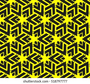 Abstract geometric wallpaper. vector. yellow and black