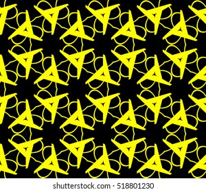 Abstract geometric wallpaper. vector. yellow and black