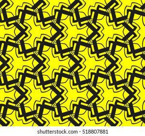 Abstract geometric wallpaper. vector. yellow and black