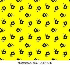Abstract geometric wallpaper. vector. yellow and black