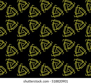 Abstract geometric wallpaper. vector. yellow and black