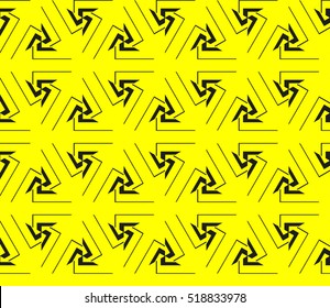 Abstract geometric wallpaper. vector. yellow and black