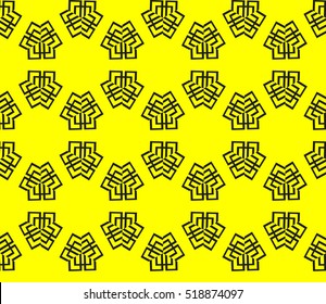Abstract geometric wallpaper. vector. yellow and black