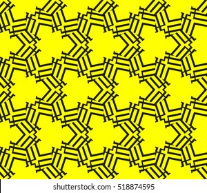 Abstract geometric wallpaper. vector. yellow and black