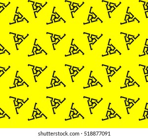 Abstract geometric wallpaper. vector. yellow and black