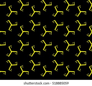 Abstract geometric wallpaper. vector. yellow and black