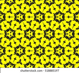 Abstract geometric wallpaper. vector. yellow and black