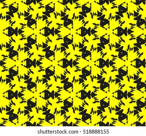 Abstract geometric wallpaper. vector. yellow and black