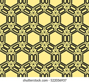 Abstract geometric wallpaper. vector. yellow