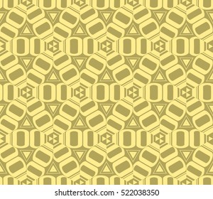 Abstract geometric wallpaper. vector. yellow
