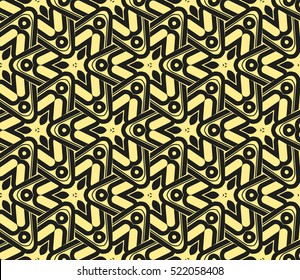 Abstract geometric wallpaper. vector. yellow