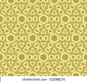 Abstract geometric wallpaper. vector. yellow