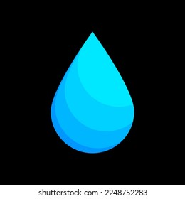 Abstract geometric water drop design logo icon or background