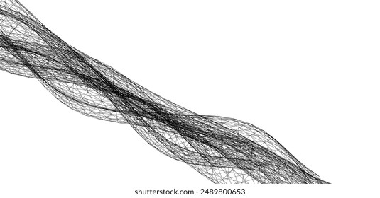 Abstractas onda geométrica 3d ilustración