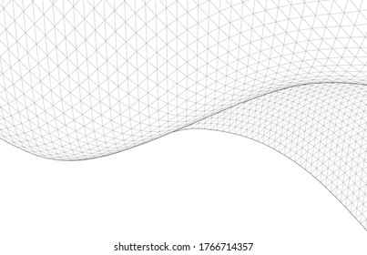 
abstract geometric wave 3d surface