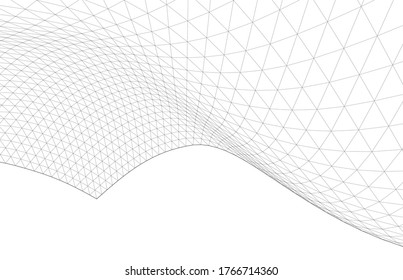 
superficie de 3d de onda geométrica abstracta